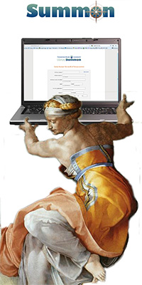 Summon goddess with laptop