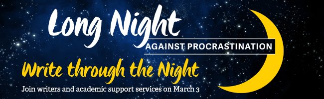Long Night Against Procrastination - March 3rd