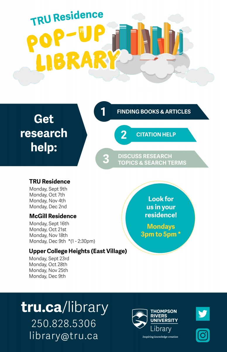 Introducing: TRU Residence Pop-Up Library! – Library News