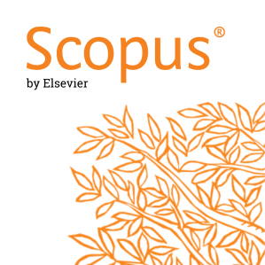 scopus by elsevier with an orange tree in the bottom right